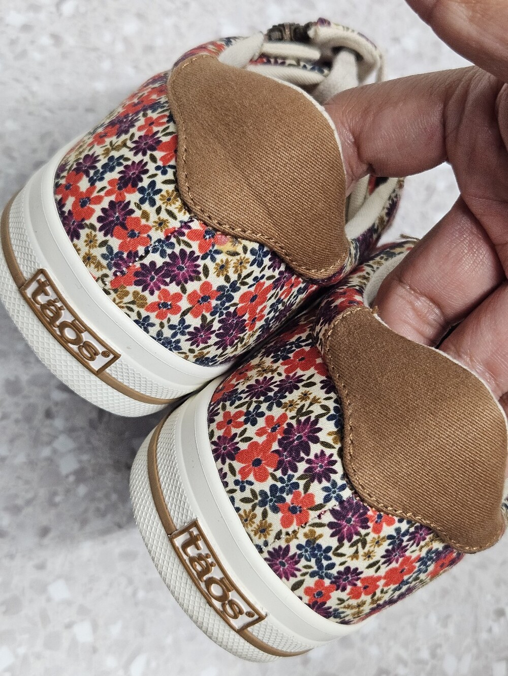 TAOS Z Soul Floral Canvas Sneakers Size 8.5 Streetwear - Picture 5 of 9